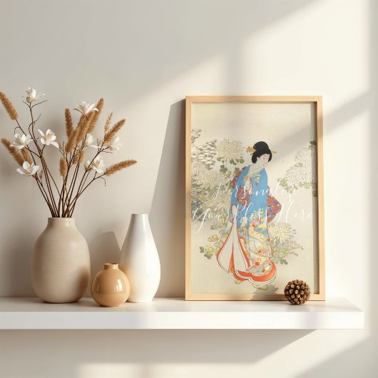 CUSTOM Imperial O-oku Elegant Kimono Print 
