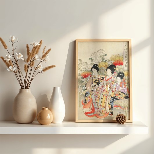 CUSTOM Imperial O-oku Elegant Kimono Print 