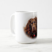 Custom Impressionist Boykin Spaniel Portrait Mug Koffiemok (Voorkant links)