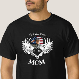 Custom In Loving Memory van Veteran Mom Photo Shir T-shirt