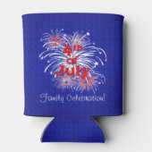 Custom Independence Day Fireworks Display Blikjeskoeler (Achterkant)