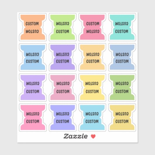 Custom Index Tabs Page Dividers Multicolor Folded Sticker (Vel)