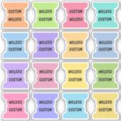 Custom Index Tabs Page Dividers Multicolor Folded Sticker (Voorkant)