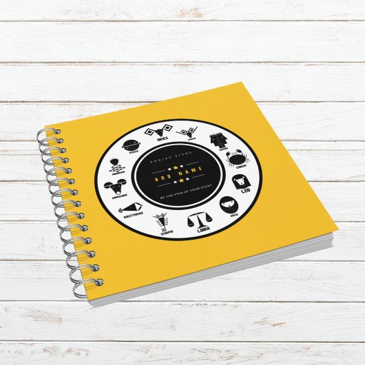 Custom Indian Zodiac - Yellow Cover Notitieboek