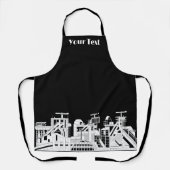 Custom Industrial Metallurgical Combine Silhouette Schort (Voorkant)