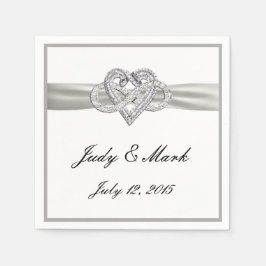 Custom Infinity Heart Papier Servetten