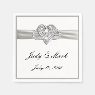 Custom Infinity Heart Papier Servetten