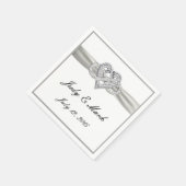 Custom Infinity Heart Papier Servetten (Hoek)