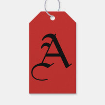 CUSTOM INITIAAL Gift Label