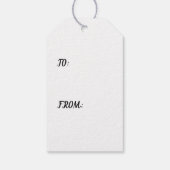 CUSTOM INITIAAL Gift Label Cadeaulabel (Achterkant)