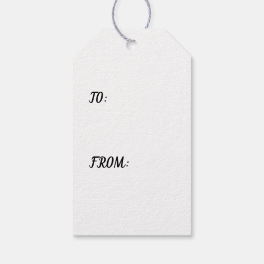 CUSTOM INITIAAL Gift Label Cadeaulabel (Achterkant)