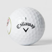 CUSTOM INITIAAL GOLFBAL MET SCANDINAVISCH HART GOLFBALLEN (Logo)