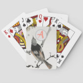 CUSTOM INITIAAL JAPANESE BIRD Klassieke speelkaart Pokerkaarten (Achterkant)