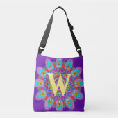 Custom initiaal psychedelische Cross Body Tas paar (Voorkant)
