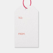 CUSTOM INITIAAL Santa Claus Gift Label Cadeaulabel (Achterkant)