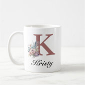 Custom Initial & Girl Name Personalized Monogram Koffiemok (Links)