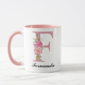 Custom Initial Name Floral Mug Gift for Grandma Mok (Links)