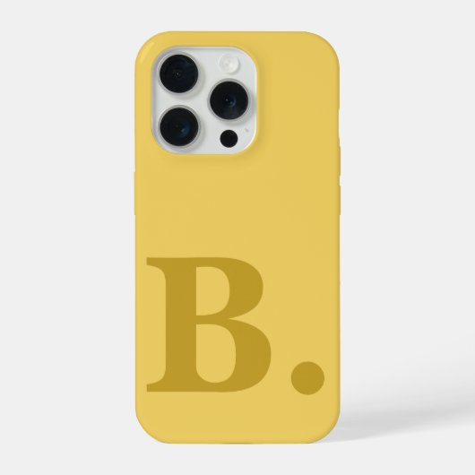 Custom Initial Name Yellow Phone Case Gift for Mom iPhone Hoesje (Achterkant)