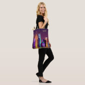 Custom initialen New York Illustration bags Tote Bag (Op model)
