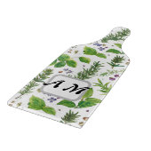  Custom initials Herbs seamless pattern  Snijplank (Hoek)