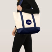 Custom Initials Jumbo Tote Bag (Voorkant (product))