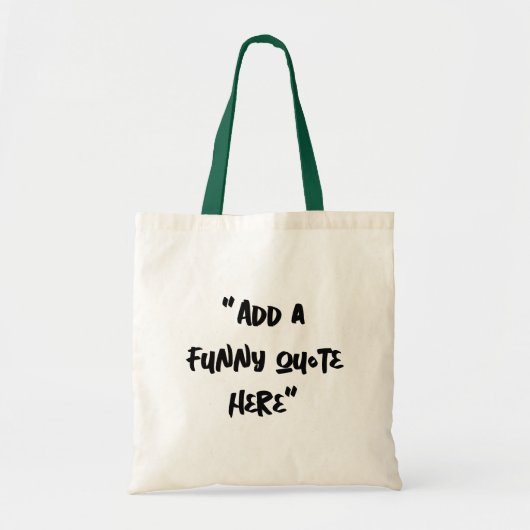 Custom Inside Joke Canvas Tote Bag (Voorkant)