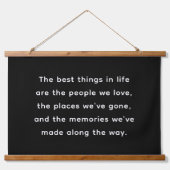 Custom Inspirational Life Quote Art Hangend Wandkleed (Voorkant)