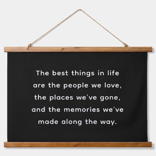 Custom Inspirational Life Quote Art Hangend Wandkleed (Voorkant)