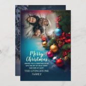 Custom Instant Download Kerst Kaart Sjabloon (Voorkant / Achterkant)