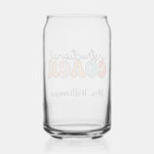 Custom Instructional Coach Educational Coach Retro Blikvorm Glas (Achterkant)