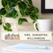 Custom Instructional Coach Educational Coach Retro Naambordje