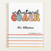 Custom Instructional Coach Educational Coach Retro Planner (Voorkant)