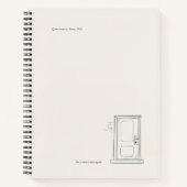 Custom Introvert Gift Quiet Solitude Closed Door Notitieboek (Voorkant)