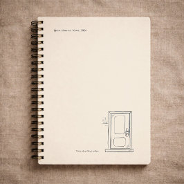Custom Introvert Gift Quiet Solitude Closed Door Notitieboek