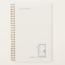 Custom Introvert Gift Quiet Solitude Closed Door Planner