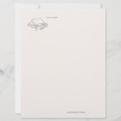 Custom Introvert Solitude Journal Writing Gift Briefhoofd (Voorkant)