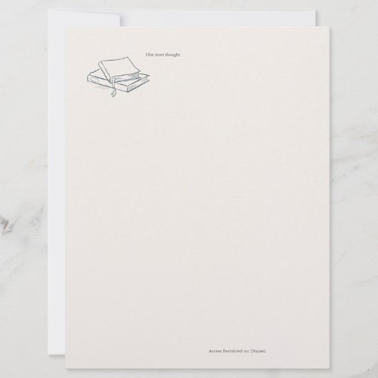 Custom Introvert Solitude Journal Writing Gift Briefhoofd (Voorkant)