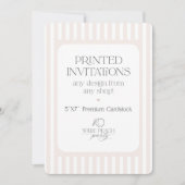 Custom Invitations - Wilde Peach Party Kaart (Voorkant)