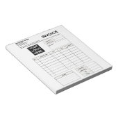 Custom Invoice Order Forms & Business Logo Notitieblok (Schuin)