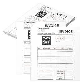 Custom Invoice Order Forms & Business Logo Notitieblok