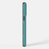 Custom iPhone Protective Case Green Floral & Dot Hoesje (Rechterkant)