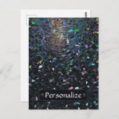 Custom Iridescent Abstract Stained Glass Pattern Briefkaart (Voorkant / Achterkant)