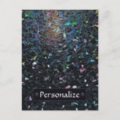 Custom Iridescent Abstract Stained Glass Pattern Briefkaart (Voorkant)
