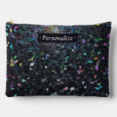 Custom Iridescent Abstract Stained Glass Pattern Etui (Voorkant)