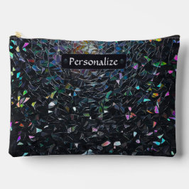 Custom Iridescent Abstract Stained Glass Pattern Etui