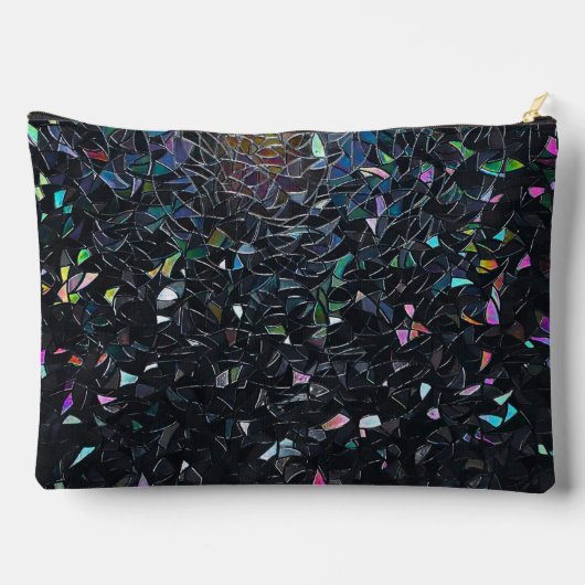 Custom Iridescent Abstract Stained Glass Pattern Etui (Achterkant)