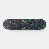 Custom Iridescent Abstract Stained Glass Pattern Persoonlijk Skateboard (Horizontaal)
