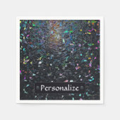 Custom Iridescent Abstract Stained Glass Pattern Servet (Voorkant)