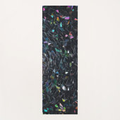 Custom Iridescent Abstract Stained Glass Pattern Yogamat (Voorkant)