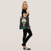 Custom Irish Dance Blond Girl Green, zwart Tote Bag (Op model)